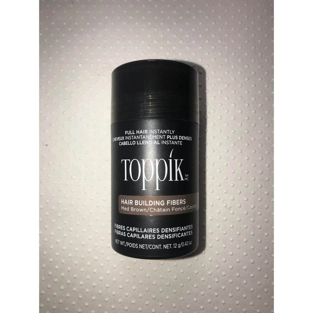 Toppik Hair Building Fibers Med‎ Brown Thinning Hair Concealer 0.42oz